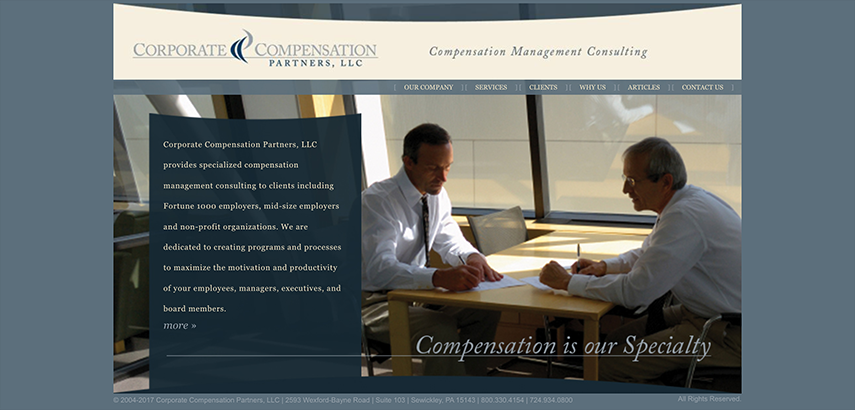 A screenshot of CCP's homepage
